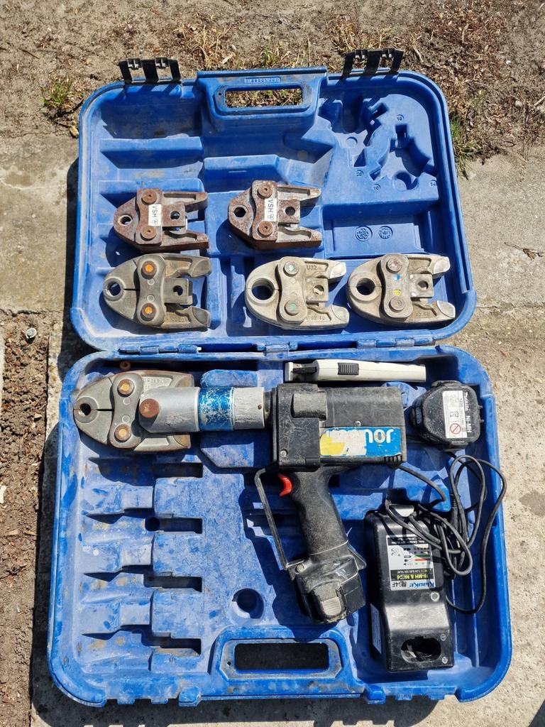 Uponor UP75 / Klauke accuperstang met 6 persbekken, Ophalen, Gebruikt