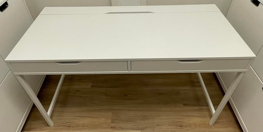 Ikea Alex bureau WIT, Huis en Inrichting, Ophalen, 132 cm, Spaanplaat of MDF, Zo goed als nieuw