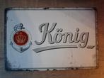 Konig Bier 20x30 cm Reclamebord, Ophalen of Verzenden, Nieuw, Reclamebord, Plaat of Schild, Overige merken