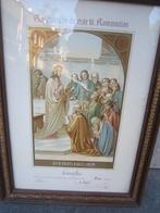 Zeer oud (1909) Andenken Eerste Heilige Communie, Ophalen