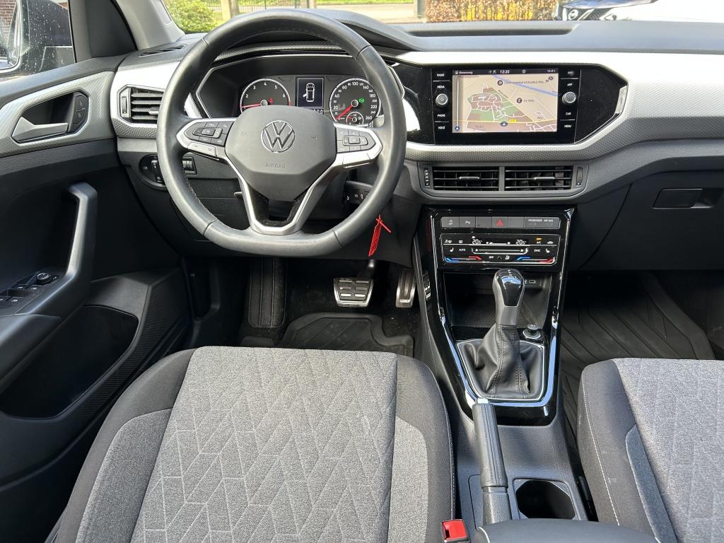 Volkswagen T-Cross 1.0 TSI 110pk Automaat Navi, Carplay, Dod, Gebruikt, Euro 6, Met garantie (alle), Bedrijf