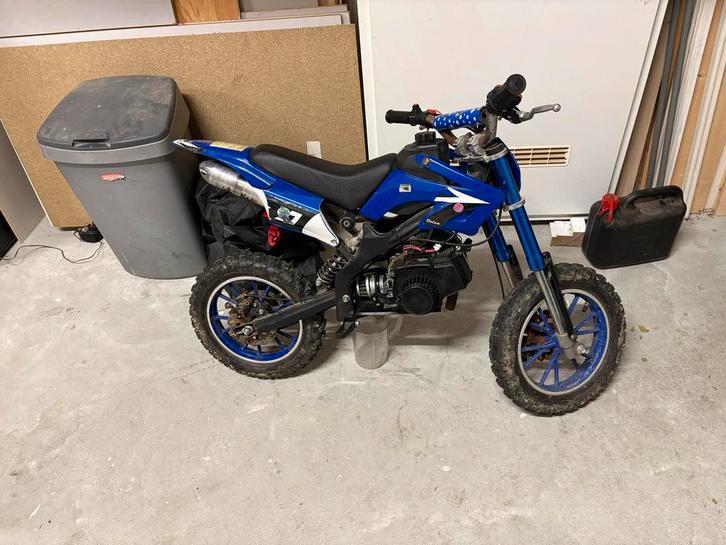 Leuke 70cc crossmotor - Trekstart, loopt prima!, Fietsen en Brommers, Brommers | Crossbrommers, Gebruikt, Overige merken, Ophalen