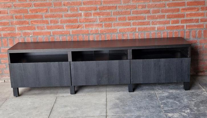 Ikea Besta Timmerviken tv meubel, Huis en Inrichting, Kasten | Televisiemeubels, Gebruikt, Minder dan 100 cm, 150 tot 200 cm, 25 tot 50 cm