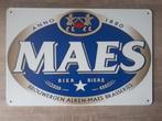 Maes Bier 20x30 cm Reclamebord, Verzamelen, Ophalen of Verzenden, Nieuw, Reclamebord, Plaat of Schild, Overige merken