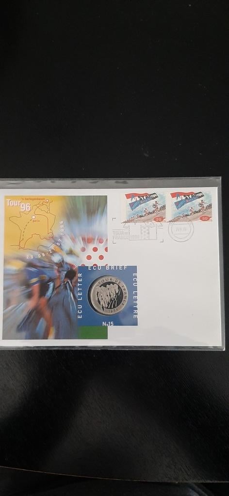 Nederland ecu brief Tour de France '96, Ophalen of Verzenden, Brief