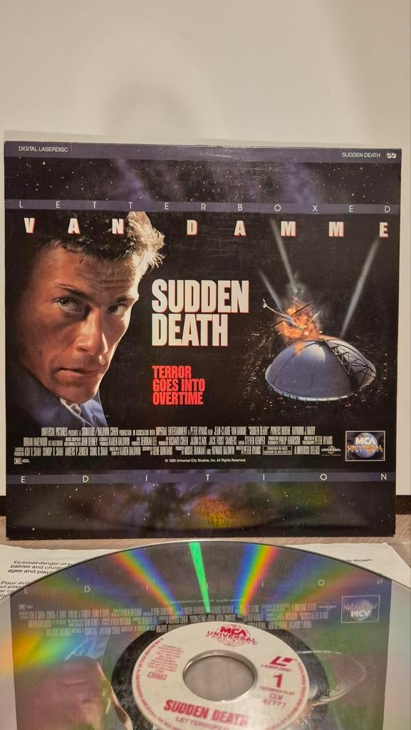 Sudden Death Laserdisc, Cd's en Dvd's, Vinyl | Filmmuziek en Soundtracks, Ophalen of Verzenden, 1990 - 1999, Gebruikt, 12 inch