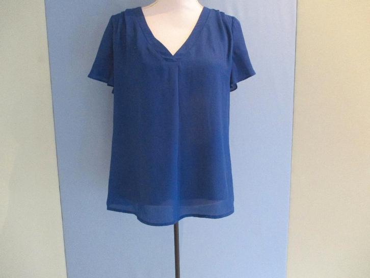 Smashed Lemon top maat M / 38, Kleding | Dames, Tops, Zo goed als nieuw, Maat 38/40 (M), Blauw, Korte mouw, Verzenden