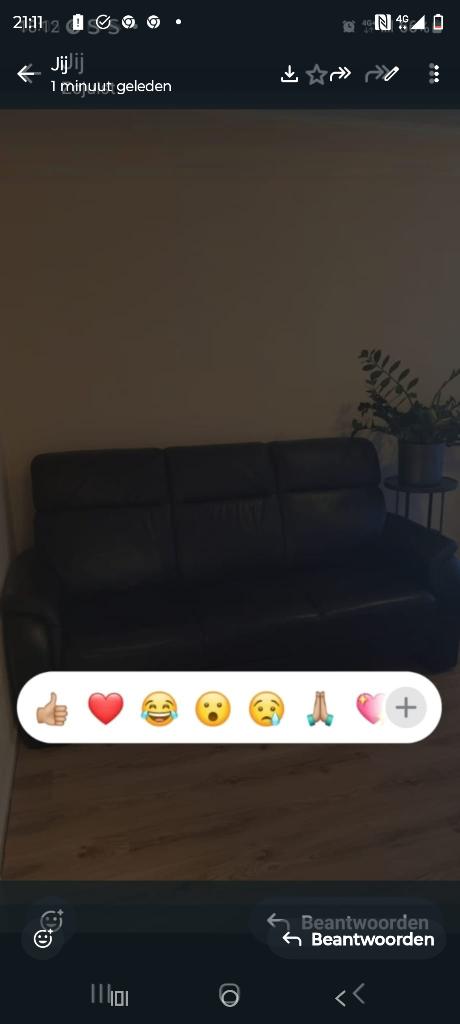 Leren 3 zits bank, Gebruikt, Mary stressles, Minder dan 75 cm, 150 tot 200 cm