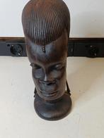 Afrikaanse Ebbenhout Buste - 24cm, Antiek en Kunst, Ophalen of Verzenden