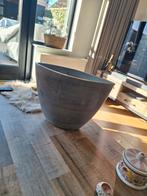 Grote grijze bloempot, Tuin en Terras, Bloempotten, Gebruikt, 40 cm of meer, Rond, Ophalen of Verzenden