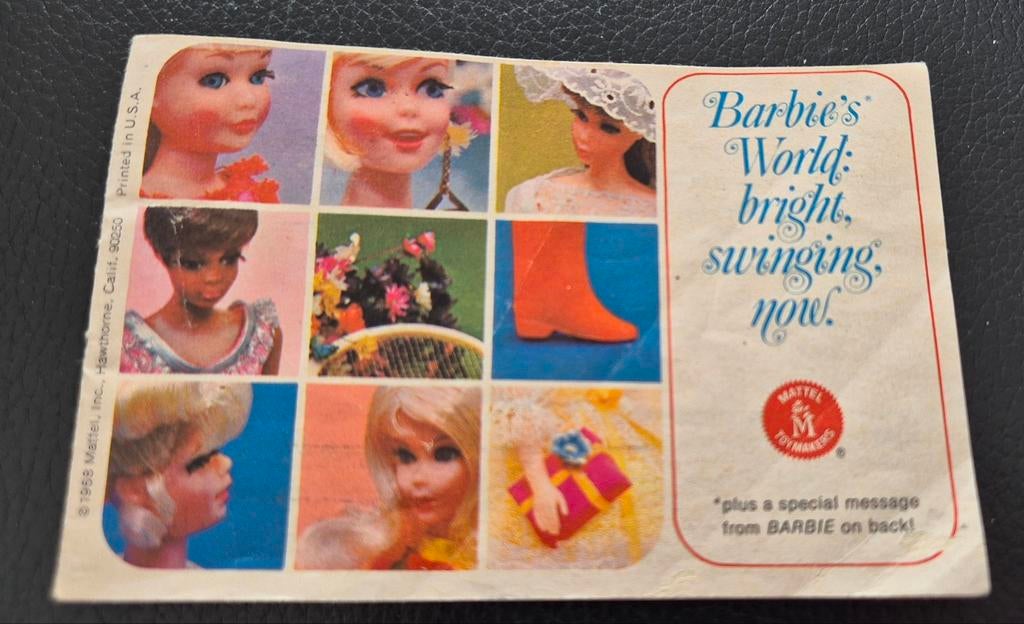 Vintage 60s Barbie booklet/folder, Ophalen of Verzenden, Gebruikt, Accessoires