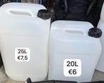 Witte kunststof jerrycan 20 Liter 25 Liter, Minder dan 75 liter, Ophalen of Verzenden, Nieuw, Kunststof
