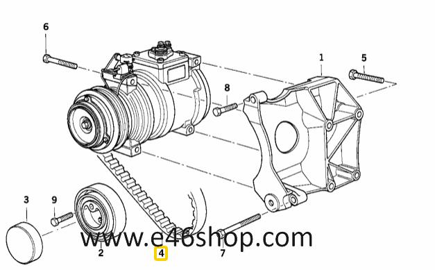 Multieriem BMW E36 E34 oe 64551727378 org nieuw bmw, -, -, Nieuw, Ophalen of Verzenden