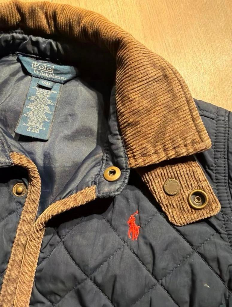 Ralph Lauren licht gewatteerde jas 18m, Kinderen en Baby's, Ophalen of Verzenden, Zo goed als nieuw, Jongetje, Jasje