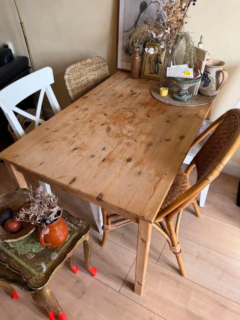 IKEA houten tafel!, Huis en Inrichting, Ophalen, Gebruikt, 4 tot 6 stoelen