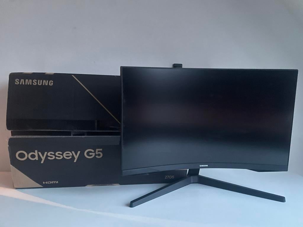 Curved 27” 1440p Monitor - Samsung Odyssey G5, Computers en Software, Monitoren, Gaming, 101 t/m 150 Hz, Curved, VA