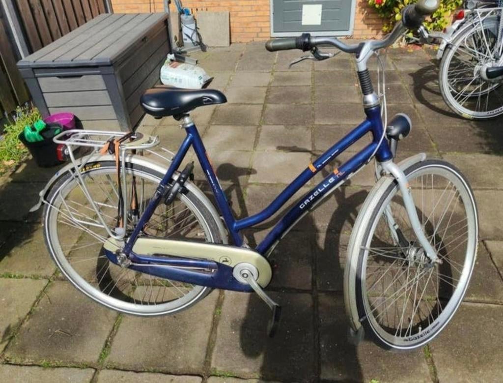 Gazelle Dutch blauw, Ophalen, Gebruikt, Versnellingen, 56 cm of meer