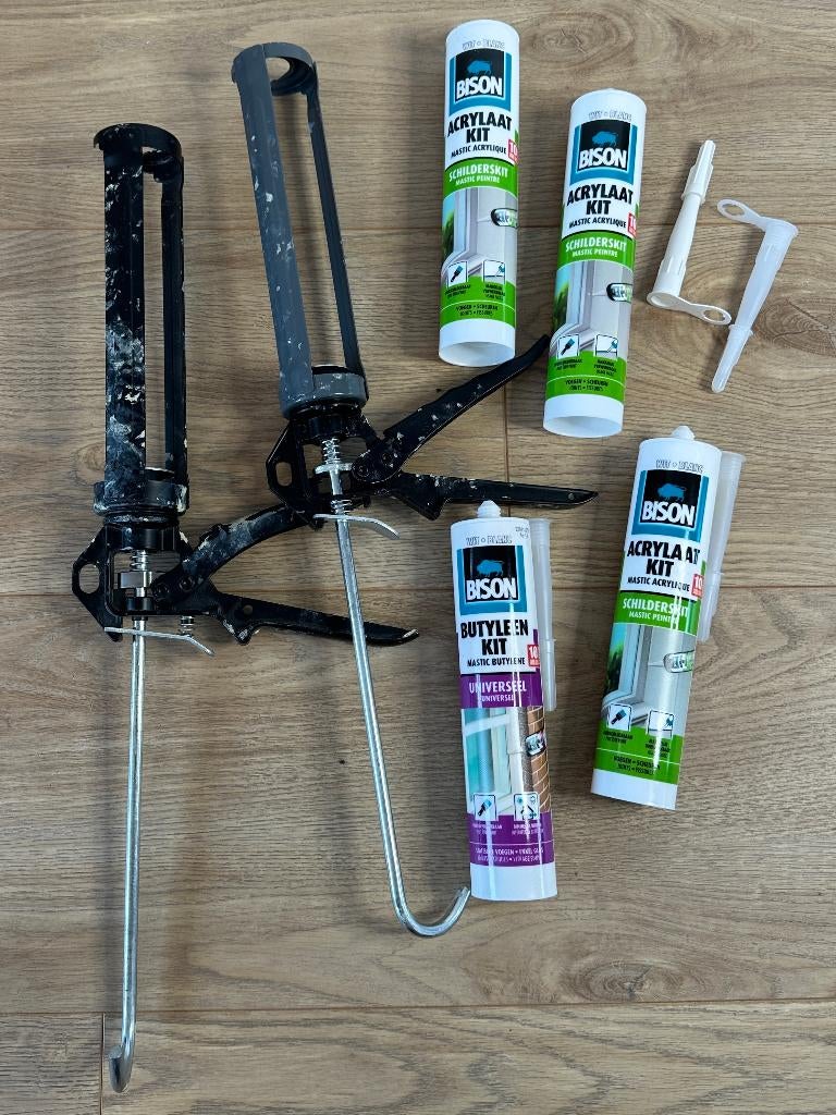 Sealant kit bundle + 2 caulking guns (Bison), Ophalen, Overige materialen, Minder dan 4 cm, Minder dan 5 m²