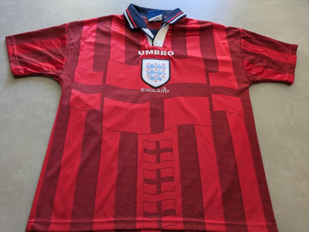 Voetbalshirt Engeland vintage shirt 1997 Zeldzaam, Ophalen of Verzenden, Zo goed als nieuw, Shirt
