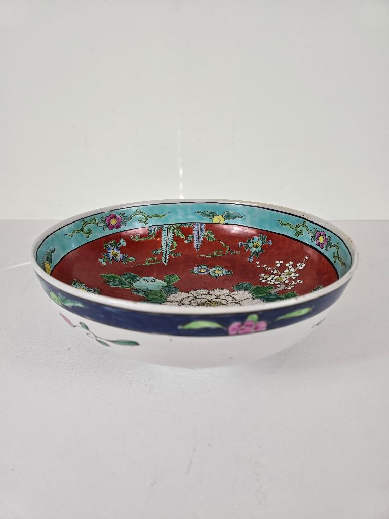 Grote famille rose kom, porselein, China, Qing-dynastie, Antiek en Kunst, Ophalen of Verzenden