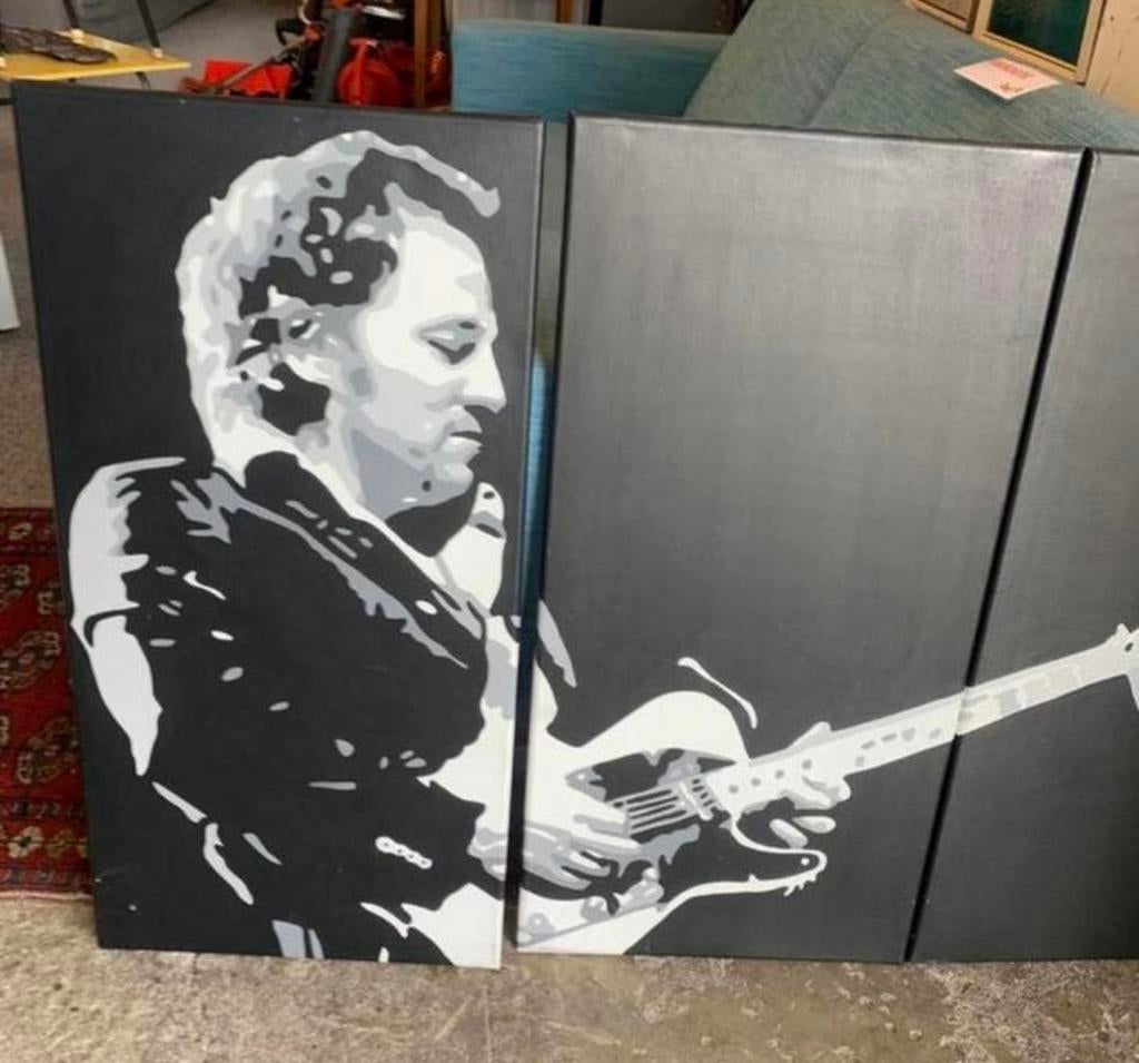 Footprint poster Bruce Springsteen drie luik 120x80 cm., Verzamelen, Ophalen of Verzenden