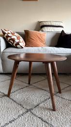 Zara Home houten bijzettafeltje zgan, Huis en Inrichting, Tafels | Bijzettafels, Minder dan 55 cm, Zo goed als nieuw, Rechthoekig