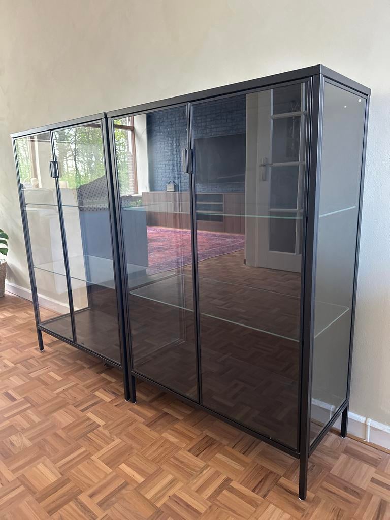 IKEA Rudsta glazen vitrinekast, Ophalen, Met deur(en), 100 tot 150 cm, 50 tot 100 cm