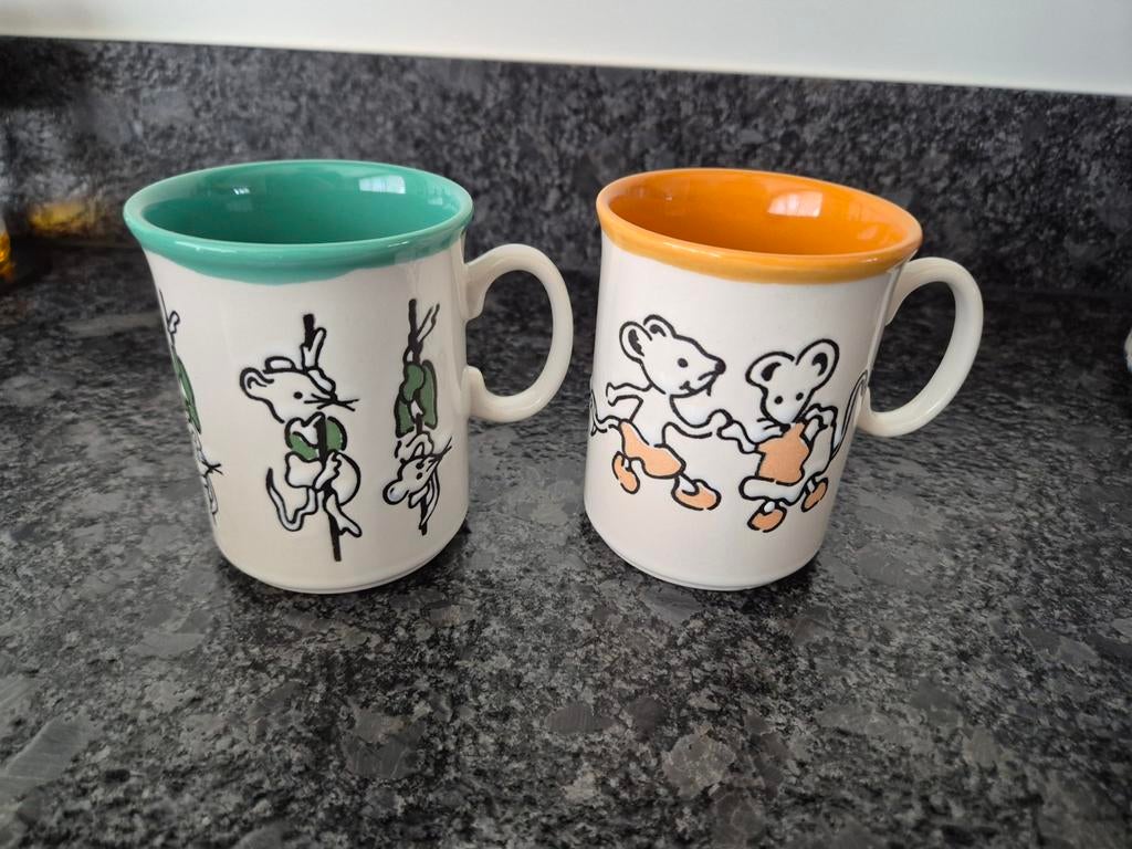 Just Mugs Engeland - Mokken met muisjes 2 stuks, Ophalen of Verzenden, Overige stijlen, Kop(pen) en/of Schotel(s)