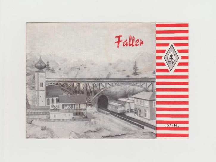 Faller – Folder/Catalogus 1957 NL, Hobby en Vrije tijd, Modeltreinen | H0, Zo goed als nieuw, Boek, Tijdschrift of Catalogus, Gelijkstroom of Wisselstroom