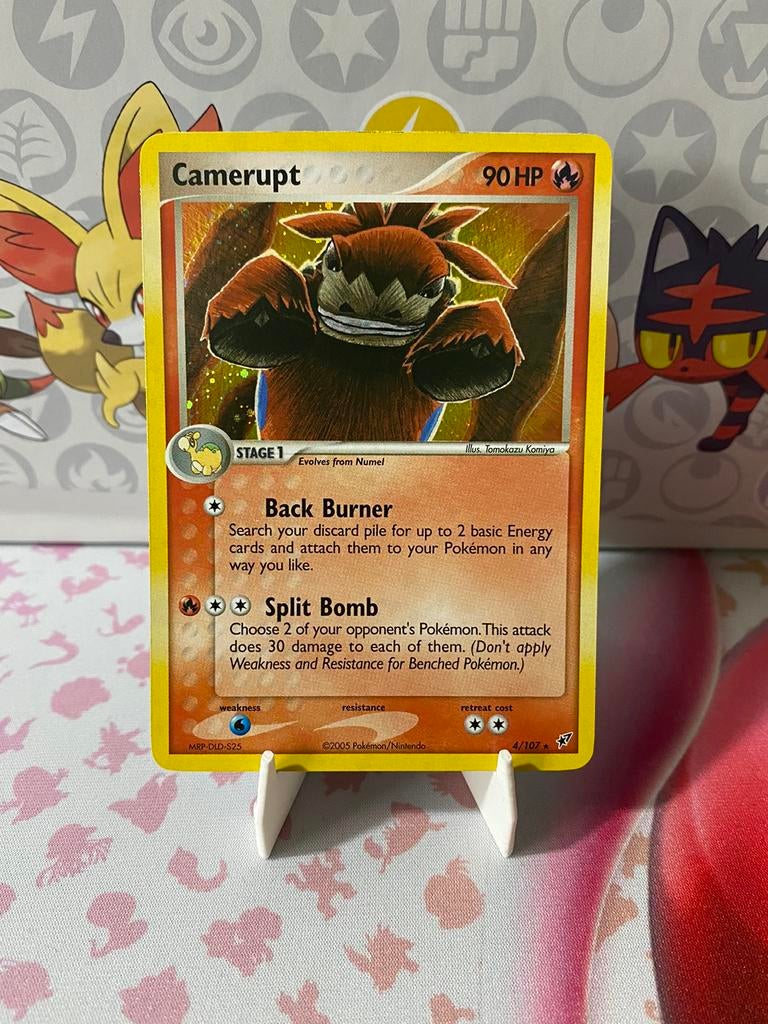 POKEMON CAMERUPT HOLO DX 4 NEAR MINT, Verzenden, Zo goed als nieuw