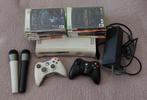 xbox 360 60GB met Games, 2 controllers, 2 Lips Microfoons, Spelcomputers en Games, Spelcomputers | Xbox 360, Ophalen of Verzenden