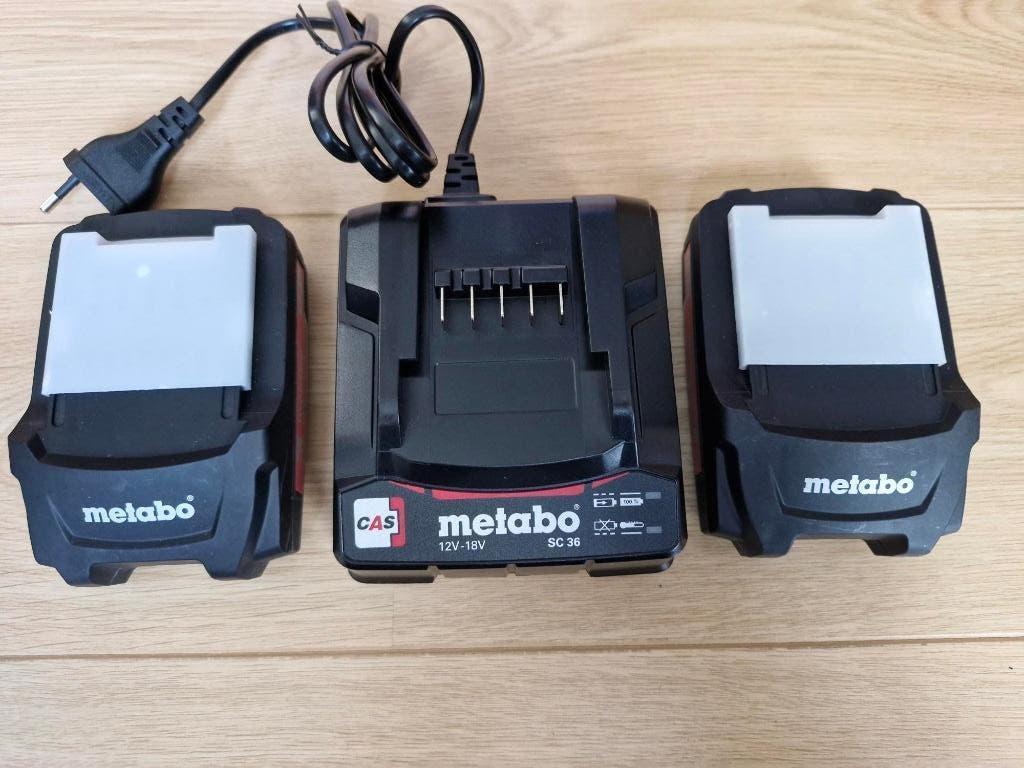 Metabo 18V startset basisset 2x accu + lader SC36 CAS NIEUW, Verzenden, Nieuw