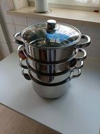 STOOMPAN EDËNBËRG 5 delige. Nieuwe, Huis en Inrichting, Keuken | Potten en Pannen, Ophalen of Verzenden, Nieuw, Rvs