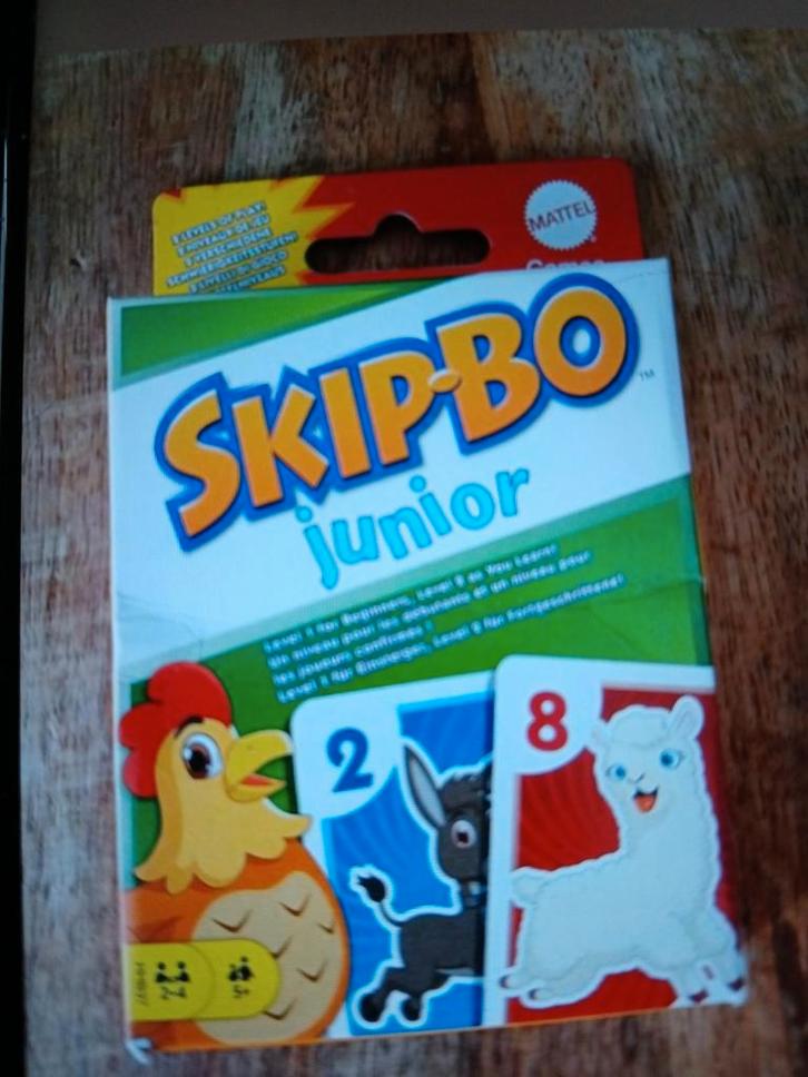 Skipbo junior, Hobby en Vrije tijd, Gezelschapsspellen | Kaartspellen, Nieuw, Drie of vier spelers, Ophalen of Verzenden
