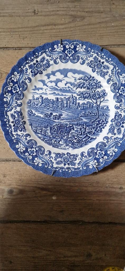 wandbord blauw wit, Ophalen of Verzenden