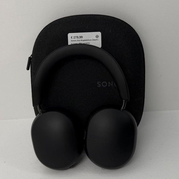 Sonos Ace Koptelefoon Zwart | In hoes | Met garantie, Audio, Tv en Foto, Koptelefoons, Zo goed als nieuw, Over oor (circumaural)