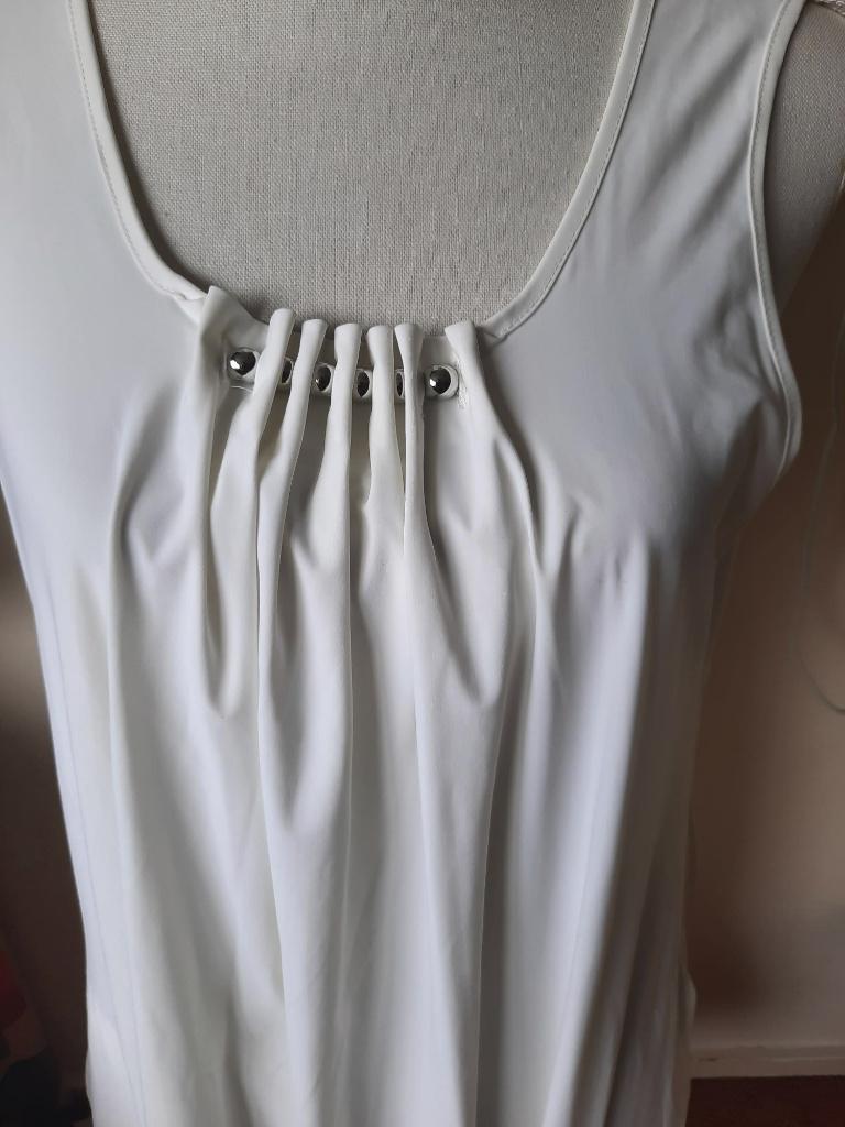 Travelstof jurk van INDIES mt 38, Maat 38/40 (M), Wit, Ophalen of Verzenden, Zo goed als nieuw