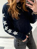 Donkerblauwe Sterretjes Trui - Fashionomi, Kleding | Dames, Truien en Vesten, Verzenden, Gedragen, Maat 34 (XS) of kleiner, Blauw