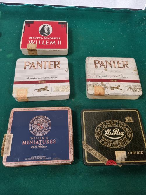 Sigarenblikjes panter lapaz, Verzamelen, Blikken, Ophalen of Verzenden