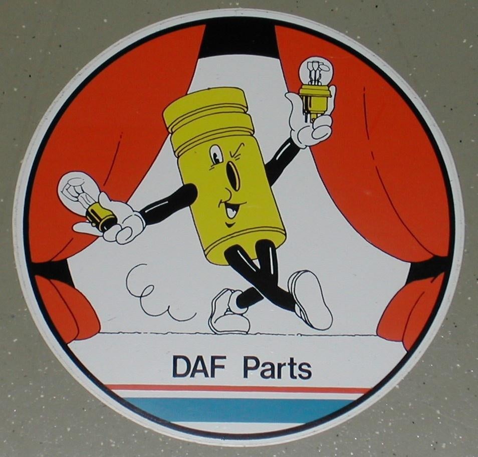 Sticker. DAF. Parts en. DAF ruildelen / doorsnee van 145 mm, Verzamelen, Ophalen of Verzenden, Nieuw, Auto's