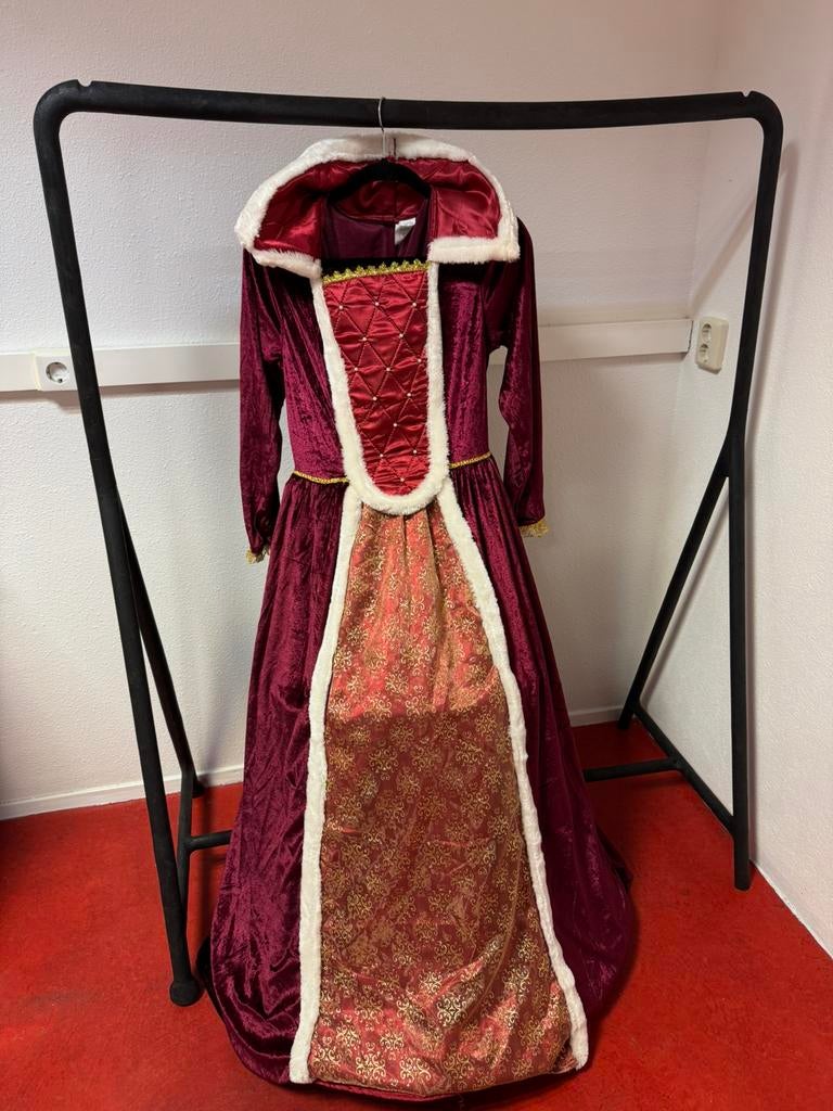 Rode verkleiding jurk, Ophalen of Verzenden, Zo goed als nieuw, Maat 38/40 (M), Carnaval