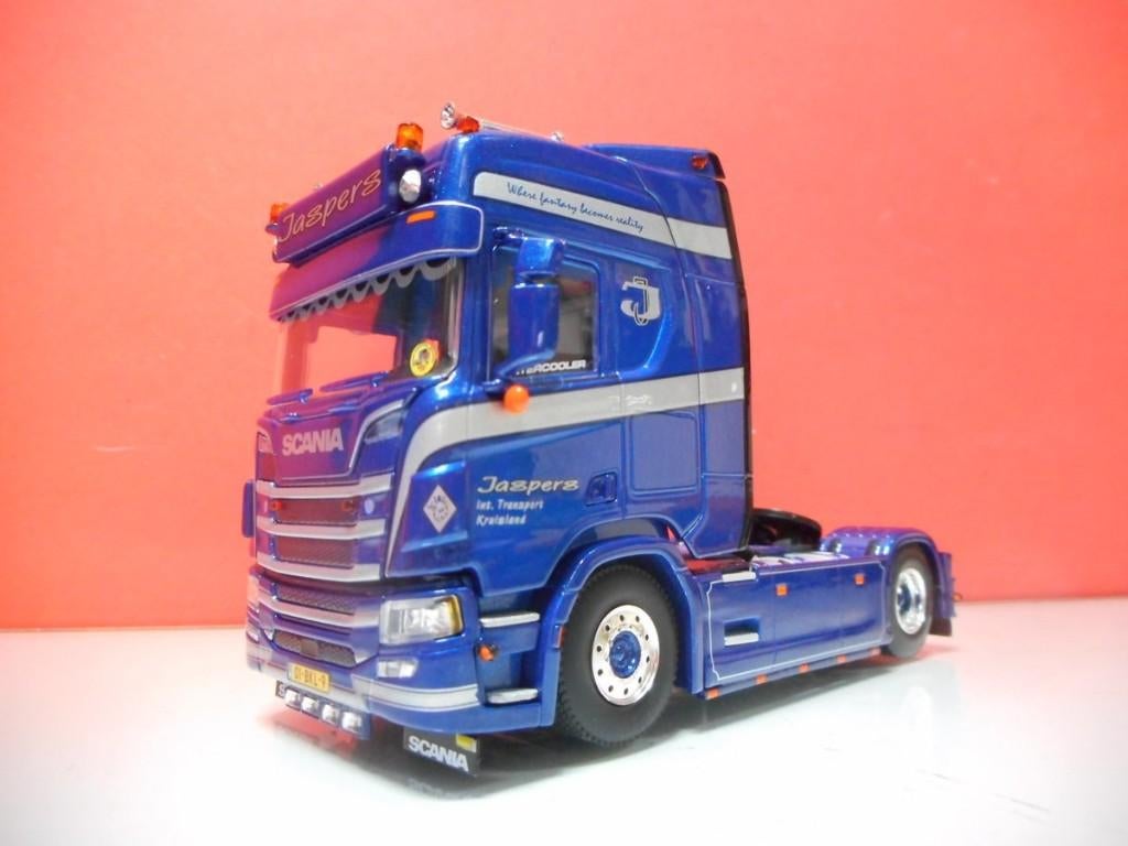 WSI SCANIA HIGHLINE JASPERS INTERNATIONAAL TRANSPORT 01-5003, Hobby en Vrije tijd, Modelauto's | 1:50, Ophalen of Verzenden, Nieuw