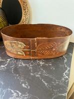 Decoratieve houten schaal / Duitse bruidsdoos, Gebruikt, Schaal, Ophalen of Verzenden, Ovaal