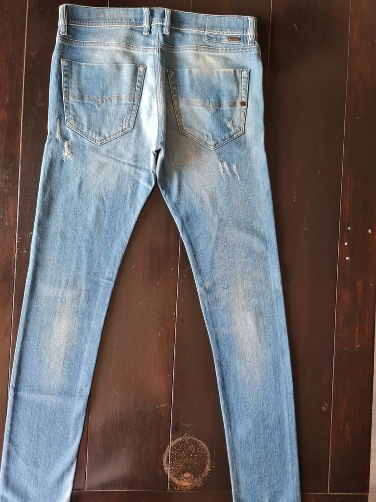DIESEL TEPPHAR SLIM CARROT STRETCH DESTROY JEANS SIZE 31/34!, Diesel, Blauw, W32 (confectie 46) of kleiner, Ophalen of Verzenden
