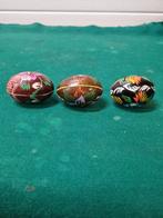 eieren van hout beschilderd 3x, Ophalen of Verzenden, 'T Olde Gre-j, Info@toldegrej.nl, Endepoelstraat 20f Didam