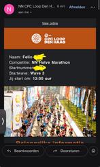 2x startbewijs halve marathon CPC loop den haag, Maart