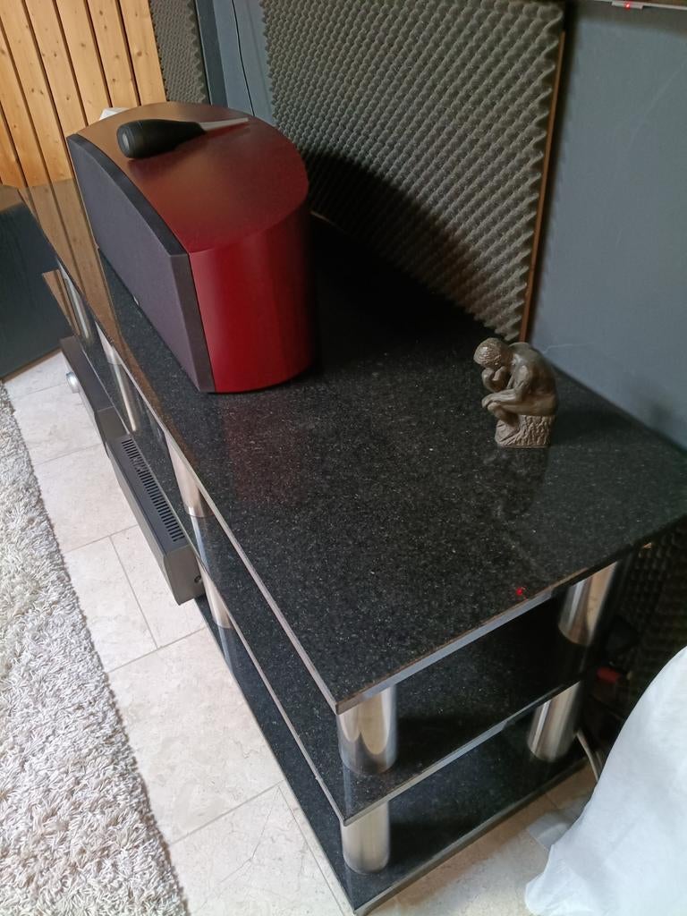 Graniet audiomeubel, Audio, Tv en Foto, Overige Audio, Tv en Foto, Ophalen