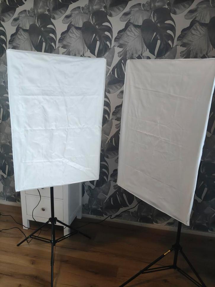 Linkstar studio verlichting set met 8x 28W lampen, Audio, Tv en Foto, Fotografie | Fotostudio en Toebehoren, Zo goed als nieuw