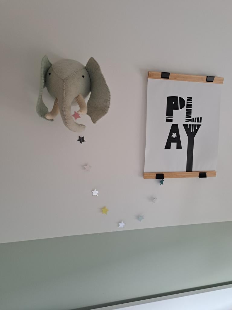 Vilten olifant wanddecoratie Kidsdepot, Ophalen of Verzenden, Wanddecoratie