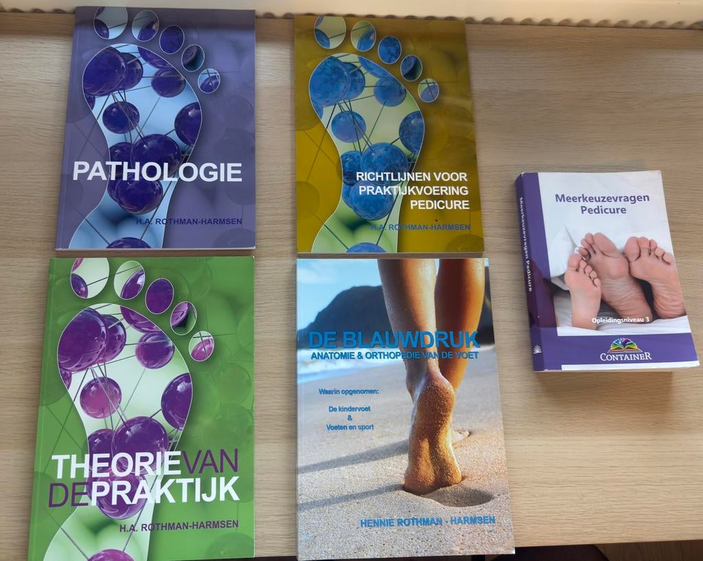 Theorie boeken voor pedicure opleding, Ophalen of Verzenden, Zo goed als nieuw, School, Studie en Wetenschap